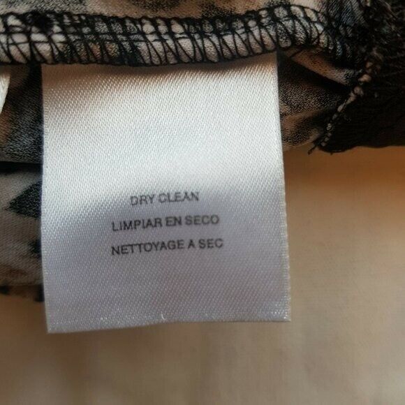 Evan Picone Dress Size 10 Leopard Print Animal Sleeveless Brown Black Mob Wife - Picture 7 of 12